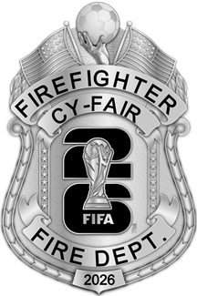 Cy-Fair Fire Dept. - The Iconic - 4 Panel Silver