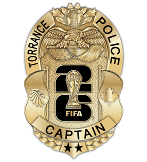 Torrance Police Dept. Chief, Commander, Captain & Lieutenant - The Host Nations - Gold