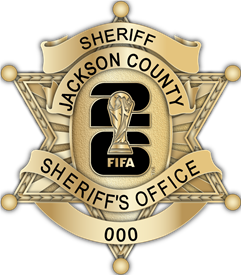 Jackson County Sheriff's Badge - The #6 - Gold