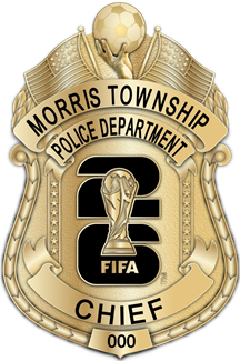 Morris Township Police Dept. -  The Iconic - 4 Panel Gold