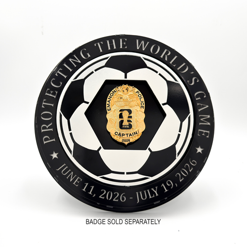 Protecting the World’s Game Premium Handcrafted Badge Display