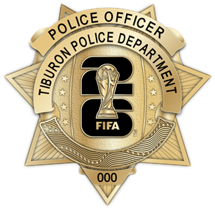 Tiburon Police Dept. - The Winger - American - Gold