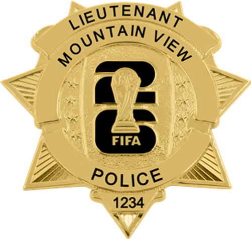 Mountain View Police -  The Winger - Gold