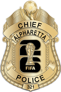 Alpharetta Police - The Iconic - 4 Panel Gold