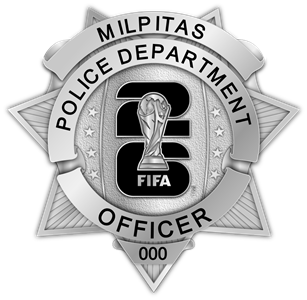 Milpitas Police Department - The Winger - Silver