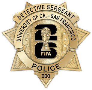 University of California - SF Police Dept. - The Winger - Gold