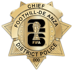 Foothill-De Anza District Police Department - The Winger - Gold