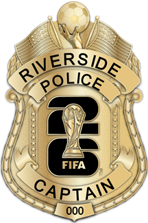 Riverside Police Department - The Iconic - 4 Panel Gold