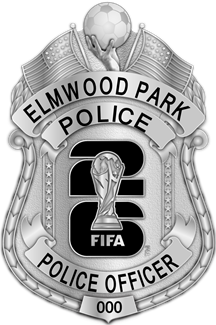 Elmwood Park Police Dept. -  The Iconic - 4 Panel Silver
