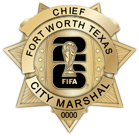 Fort Worth City Marshal - The Winger - Small Gold
