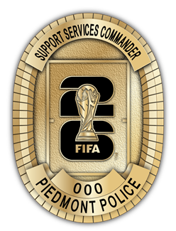 Piedmont Police Department - The Pitch - 3 Panel - Gold