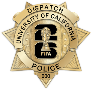 University of California - Los Angeles Police Dept. - Civilian - The Winger - Gold