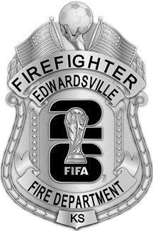 Edwardsville Fire Department - The Iconic - 4 Panel Silver