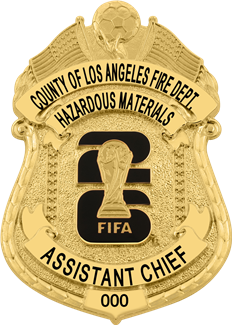 Los Angeles County Fire Department - Hazardous Materials - The Iconic - 4 Panel Gold
