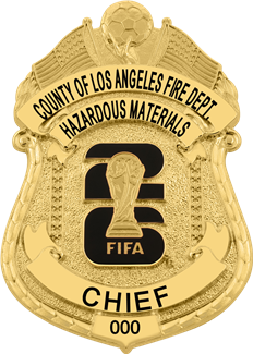 Los Angeles County Fire Department - Hazardous Materials - The Iconic - 4 Panel Gold