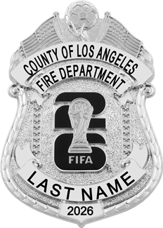 Los Angeles County Fire Department - Non Badged Personnel - The Iconic - 4 Panel Silver