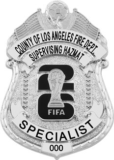 Los Angeles County Fire Department - Supervising HAZMAT - The Iconic - 4 Panel Silver