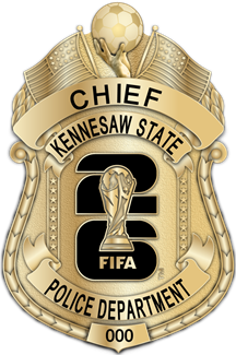 Kennesaw State University Police Dept. -  The Iconic - 4 Panel Gold