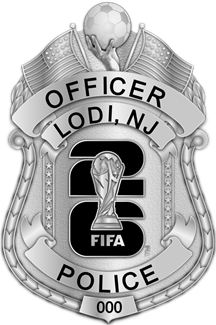 Lodi, NJ Police Department - The Iconic - 4 Panel Silver