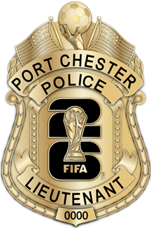 Port Chester Police Dept. -  The Iconic - 4 Panel Gold