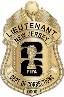 NJ Dept. of Corrections -  The Iconic - 4 Panel Gold