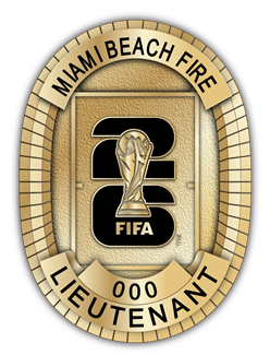 Miami Beach Fire Dept. - The Pitch - 3 Panel - Gold