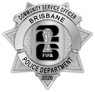 Brisbane Police Department Non-Sworn - The Winger - Silver