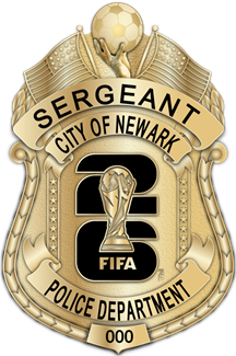 Newark Police Dept. -  The Iconic - 4 Panel Gold