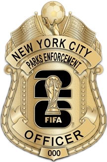 Parks Enforcement - New York City - The Iconic - 4 Panel Gold