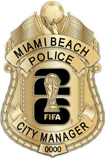 Miami Beach Police Dept. - The Iconic - 4 Panel Gold