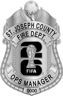St. Joseph County Fire Dept. - Iconic - 4 Panel Silver