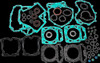 Moose Complete Gasket Set W/ Oil Seals Can-Am Outlander 800 4x4 069-08