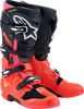 Alpinestars Tech 7 Boots - Black/Fluorescent Red/Fluorescent Pink
