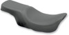 Drag Predator Leather Low Profile Smooth Two Up Seat 1989-1996 Harley Touring