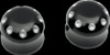 COVINGTONS C0011-B CAPS AXLE 84-06 FLST BLK
