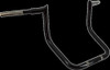 Trask Performance TM-2092BK Bro Bar Handlebars +8" Black