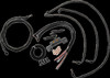 LA CHOPPERS LA-8055KT2-13M CABLE KIT CM13" FL17+NOAB