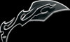 PRO-ONE PERF.MFG. 104220B MIRROR FLAME LEFT BLK
