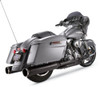 S&S Cycle Black MK45 4.5" Slip On Mufflers W/ Black Thruster Tips Harley 17-19
