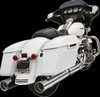 Bassani DNT Chrome 4" Round Slip on Exhaust Mufflers 17-19 Harley Touring FLHX