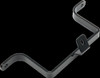 DRAG SPECIALTIES 1421-0006 BRACKET BUMPR ELIM WD BLK