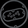 James Gasket Derby Inspection Cover Seal Kit for 70-98 Harley Touring Softail FX