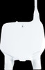 Acerbis Front Number Plate White 1996-2002 FOR KAWASAKI KX 125 250 500
