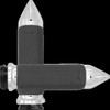 Avon Grips Chrome Memory Foam Spike Grips MF-63B-CH-FL-SP