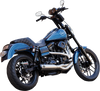 S&S Cycle 550-1097 2-into-1 Qualifier Exhaust System - Brushed