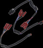 CUSTOM DYNAMICS CD-18ST-ADPT HARNESS WIRING REAR SFTL