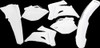 Acerbis White Body Plastics Kit 06-09 FOR YAMAHA YZ 450 F 06-09 YZ 250 F