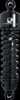 Progressive Standard Black 412 Series 11" Rear Shocks for 04-19 Harley Sportster