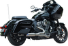 S&S Cycle 550-1083 2-into-1 Qualifier Exhaust System - Brushed - Stainless Steel