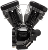 S&S Cycle 310-0835A T124 Long Block Engine - Black - Touring